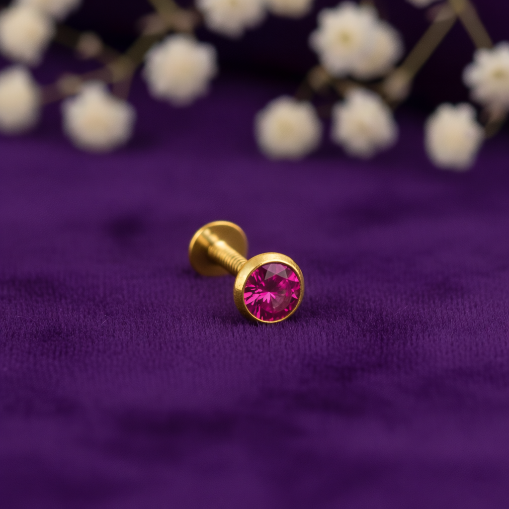Trendy Silver Stud Nose Pins