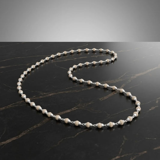 Handcrafted Spiritual Silver Original Tulsi Mala, Khushbu Jewellers for Boys & Girls