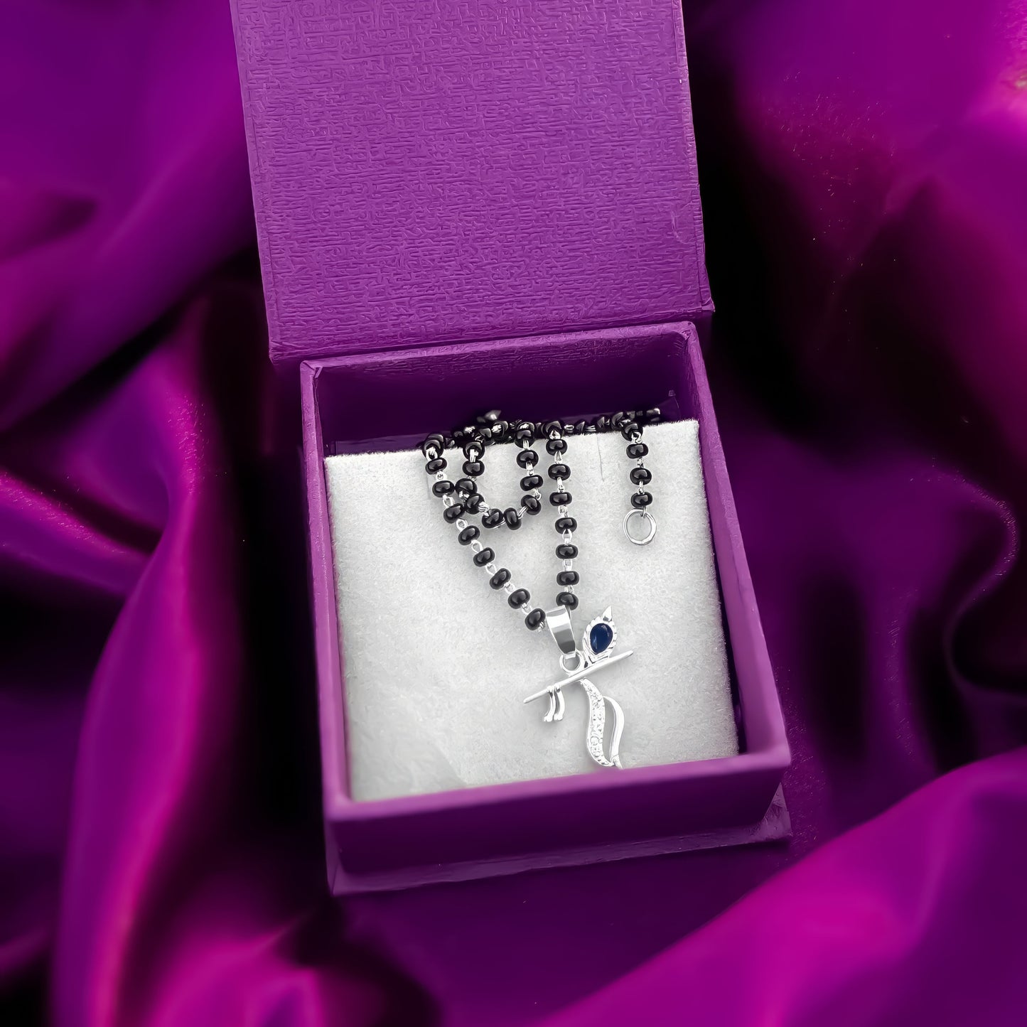 Silver Flute Pendant Intricate Modern Design