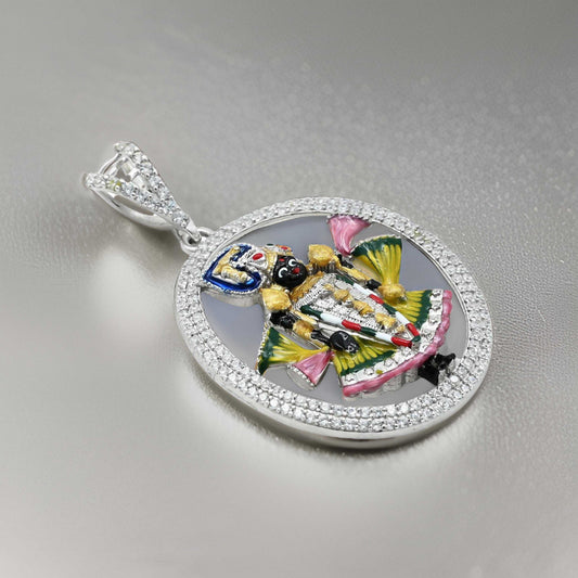 Buy Dwarkadhish Krishna Pendant in Silver, Khushbu Jewellers