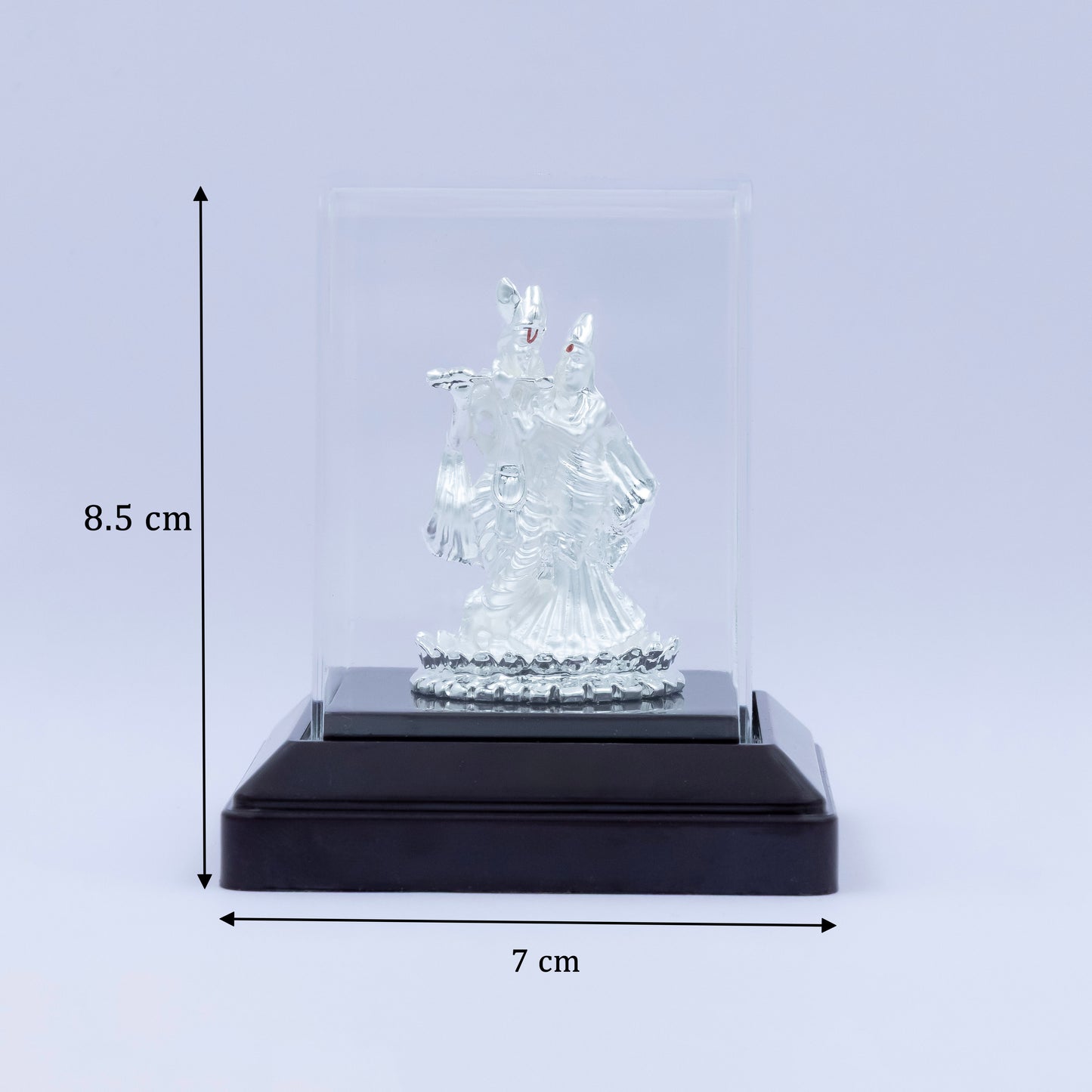 Premium Silver Plated Radha Krishna Idol for Gifting