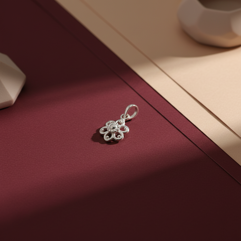 Silver Flower Pendant