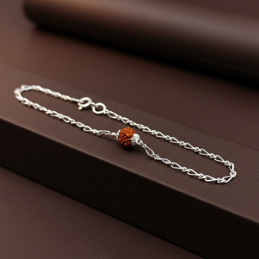 Silver Rudraksha Bracelet for Men & Women