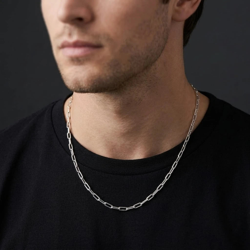 Silver Classic Love Chain for Boys