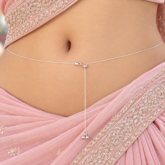 Silver Dori Style Waist Chain for Women