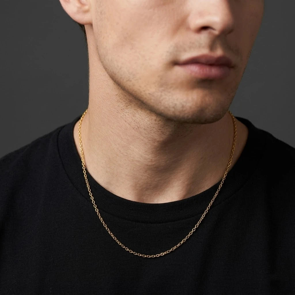 Silver Golden Chain For Boys