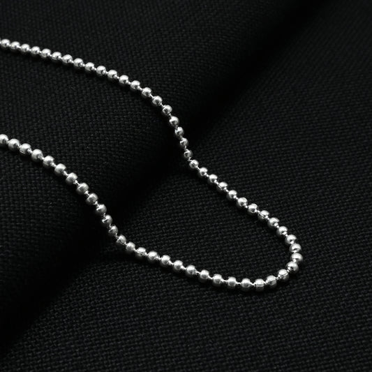 Silver Precious Small Balls Girls Chain For Women