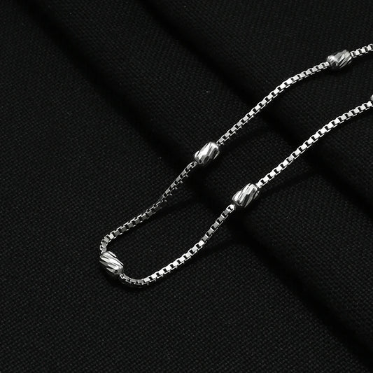 Silver Twisted Treasure Chain For Women