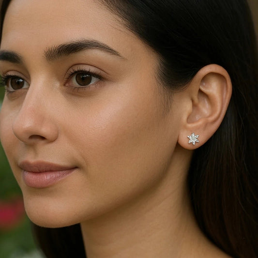Starry Sparkle Silver Earring
