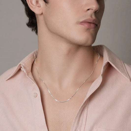 Sterling Silver Simple Looking Chain for Boys