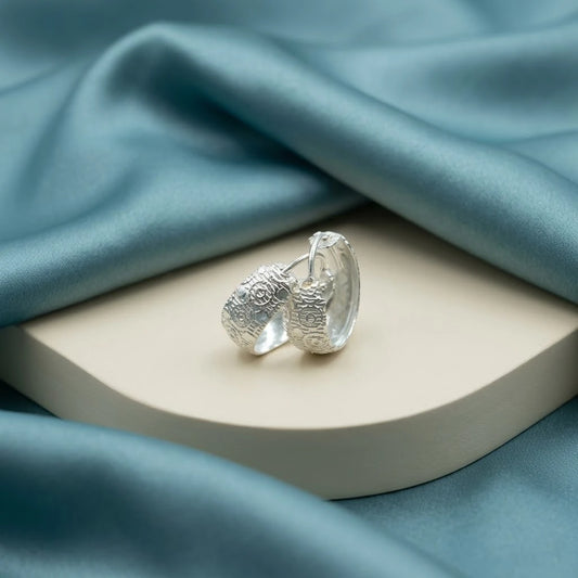 Traditional Engraved Silver Bali for Men Classic