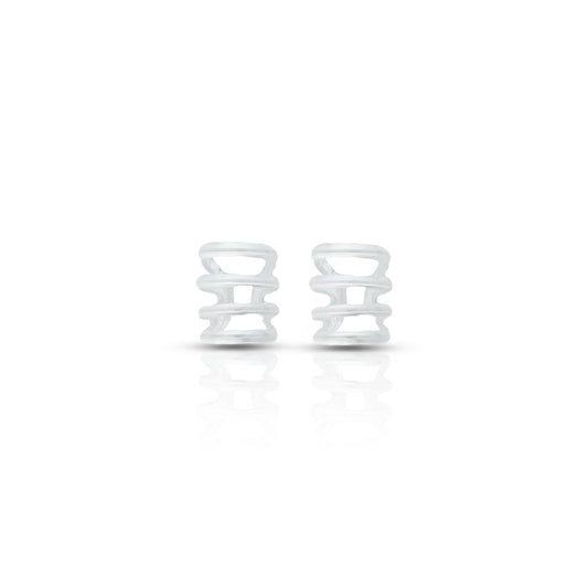 Silver Spring Design Earrings for Girls
