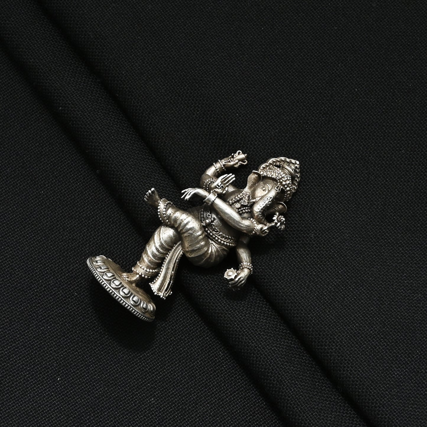 Buy Premium Dancing Oxidized Silver Ganpati, Khushbu Jewellers