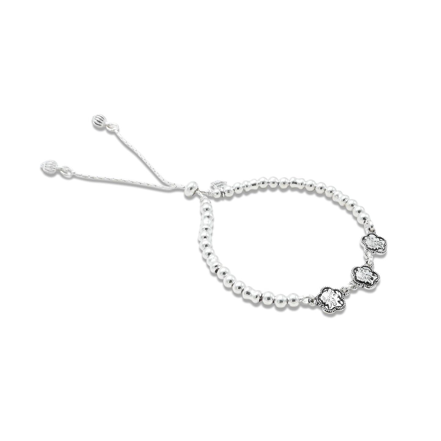 Silver Beads Girls Anklets