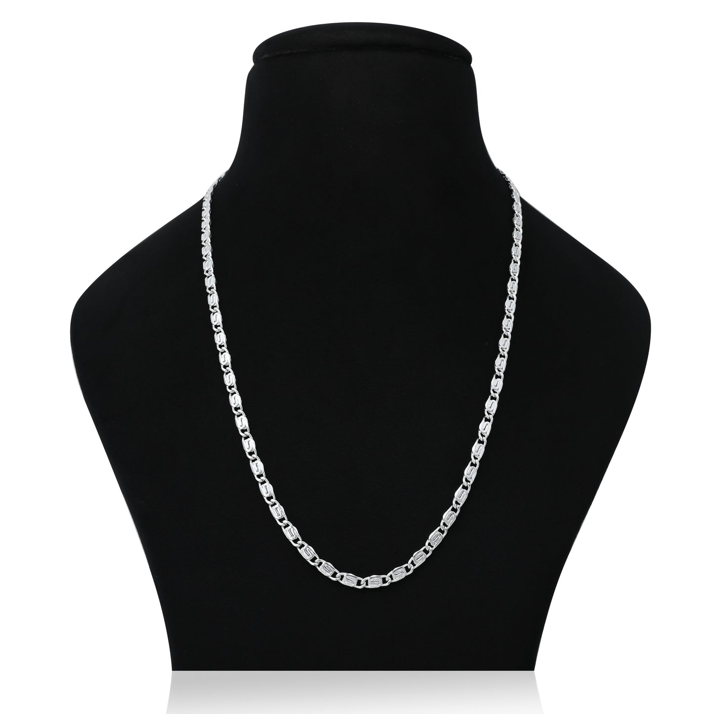 Silver connecting chain designed for boys