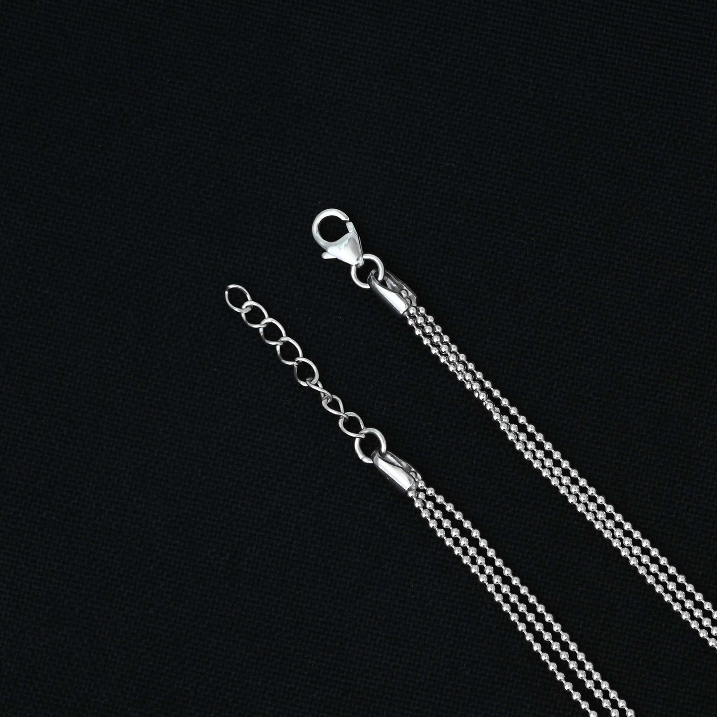 Silver payal with small beads, offering a minimalist and chic design for girls.