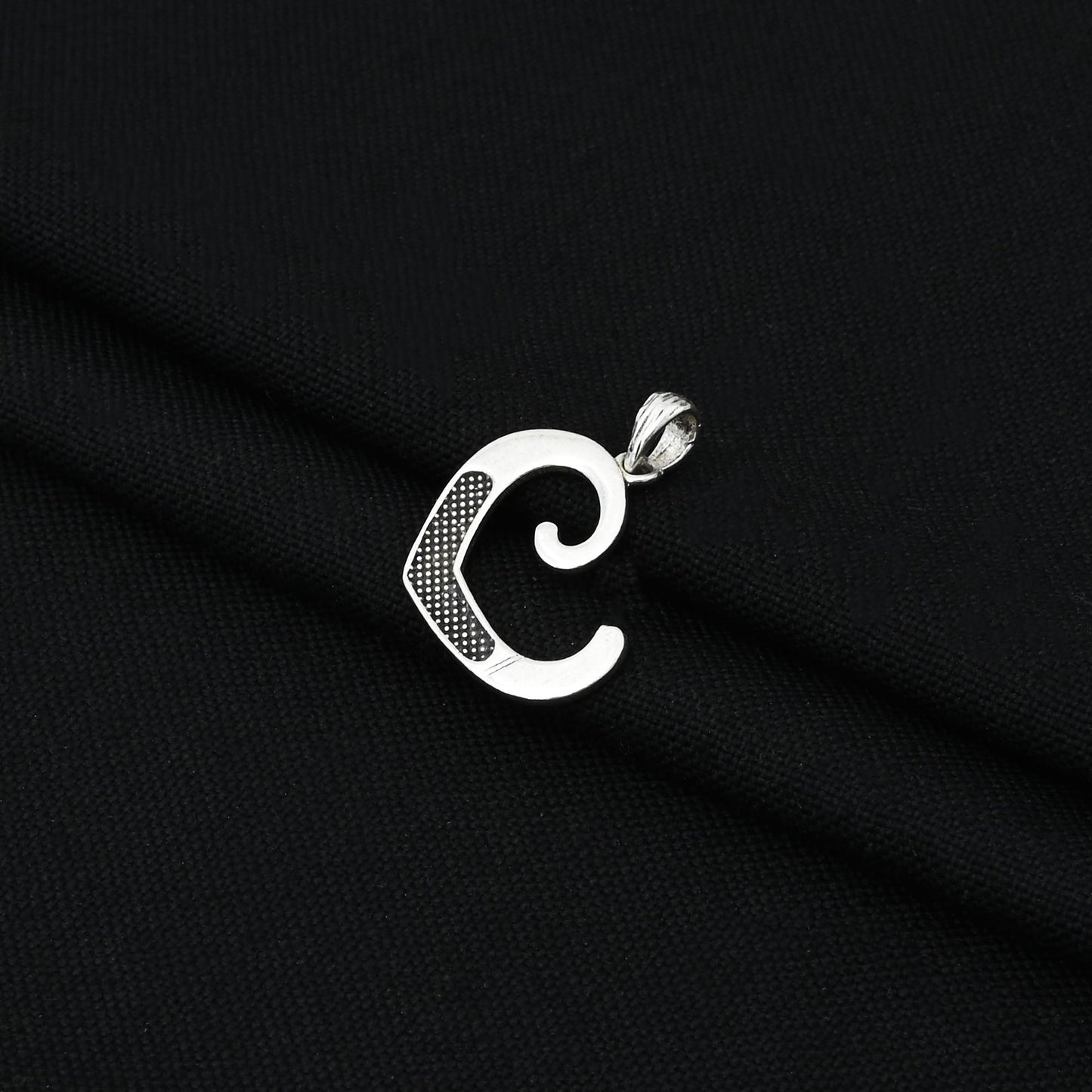 Silver Pendant with Custom Name Symbol - Unique Gift Idea