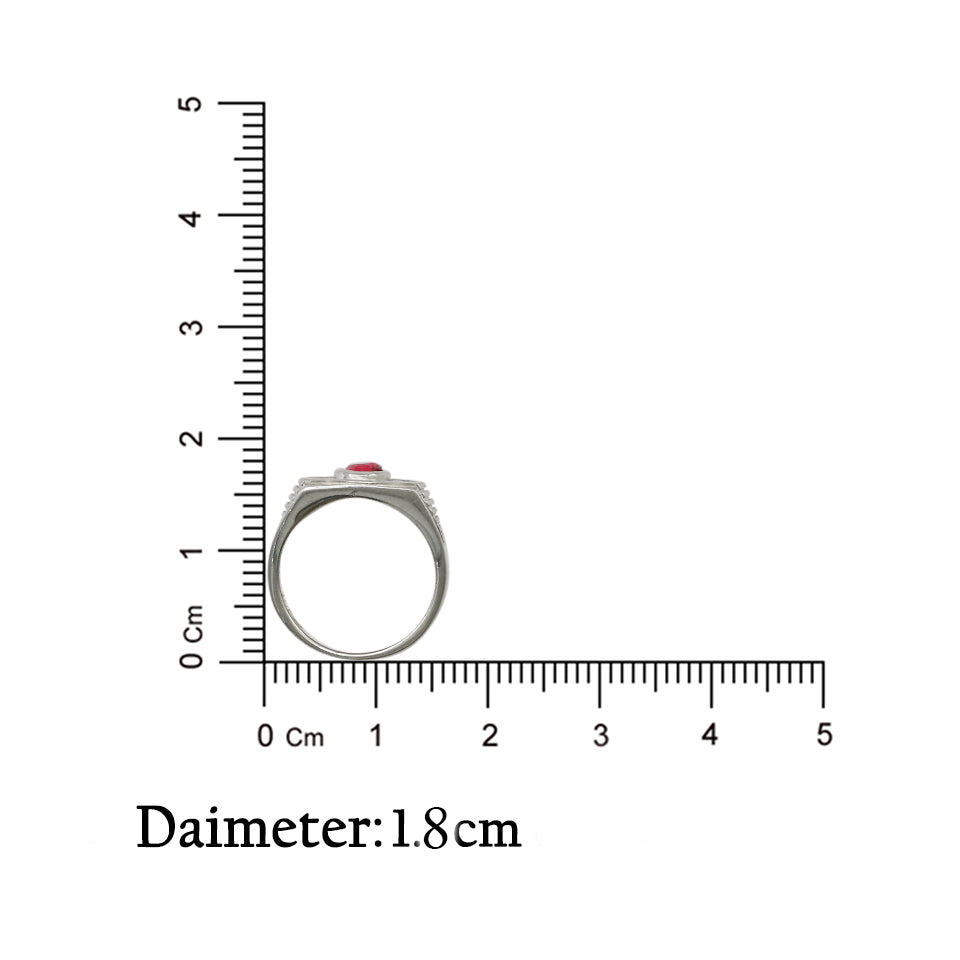 Elegant silver ring for boys with a maximum design, blending classical motifs and intricate craftsmanship for a unique look.