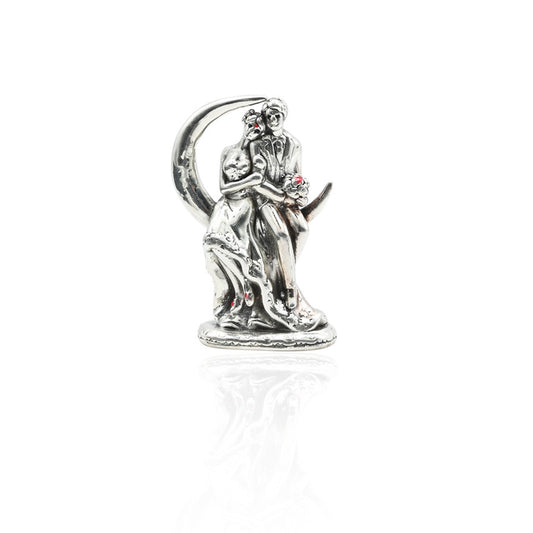 Buy Premium Silver Romantic Couple Statue Gift Showpiece, Khushbu Jewellers