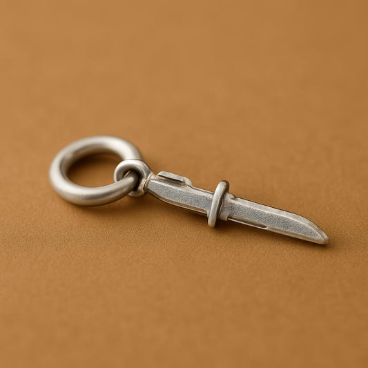 Silver Knife(chaku) Pendant