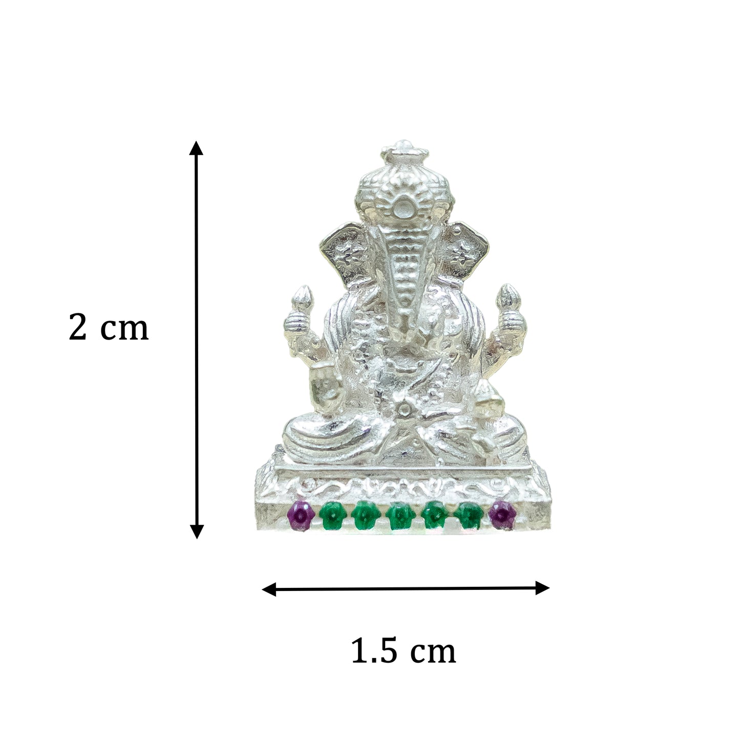 Silver Antique Lord Ganesha Murti