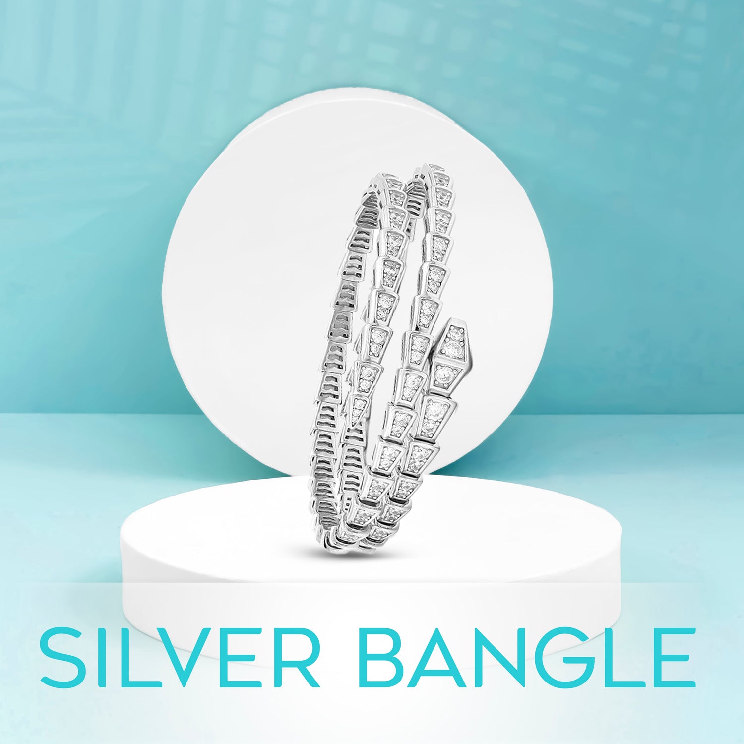 silver bangles 