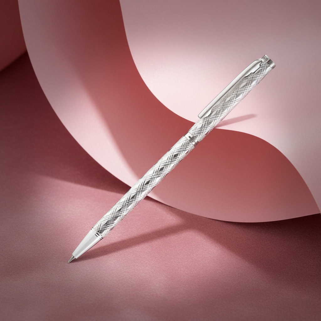Buy 92.5 Handcrafted Silver Pens Online @ Best Prices. This Silver Gold Polish Pen perfect gift for teachers day, corporate professionals, and writers alike.