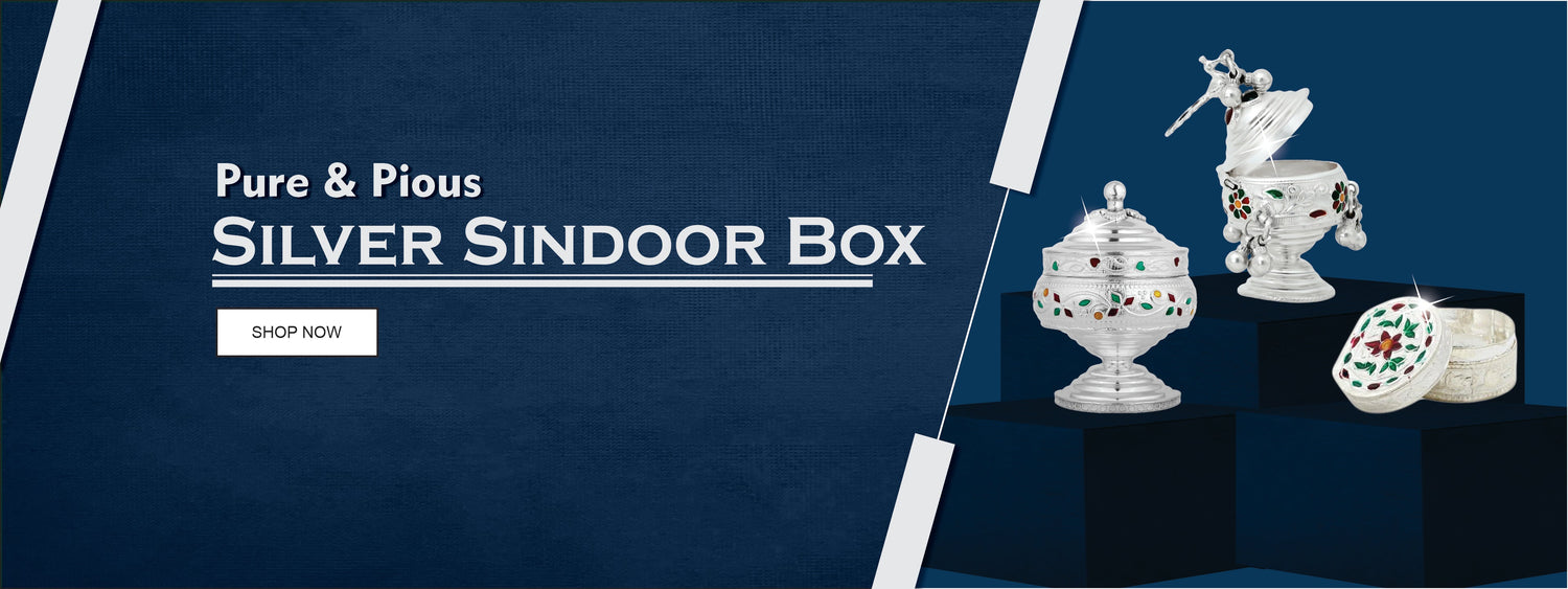 Silver Sindoor Box