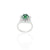 Silver Forest Green Shining Ring