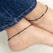 Blue Buds Evil Eye Silver Anklet