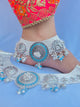 Beautiful Traditional Design Bridal Silver Payal with Ghungroo