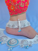 Beautiful Traditional Design Bridal Silver Payal with Ghungroo