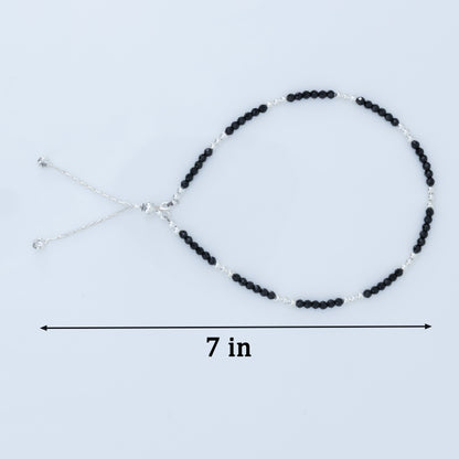 Classic Nazariya Bead Silver Anklet