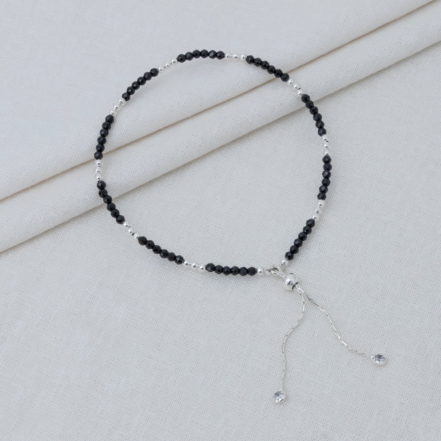 Classic Nazariya Bead Silver Anklet