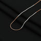 Silver Rose Gold Radiant Chain