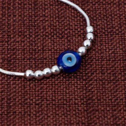 Good Luck Evil Eye Adjustable Bead Bracelet