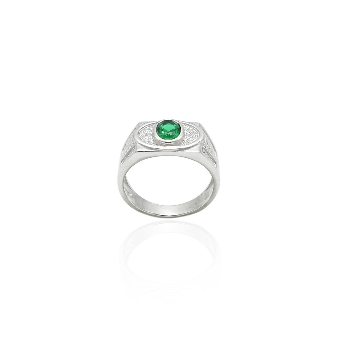 Silver Classical Maximum Design Boys Ring - Main Image