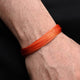 Silver Classic Orange Moli Bracelet for Him