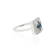 Silver Charm Blue Stone Ring