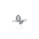 Silver Royal Blue Dual Glimpse Ring