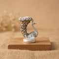 Designer Silver Finish Peacock Idol for Home Decor