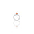 Sterling Silver Orange Smoky Gemstone Ring for Girls