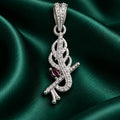 Minimal Spiritual Krishna Charm Pendant Silver Finish