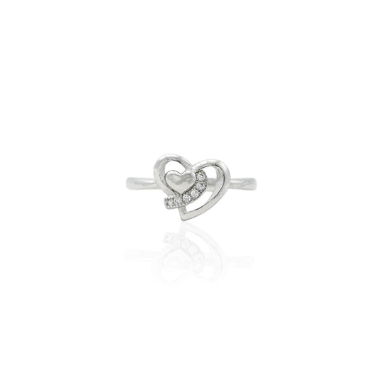 Silver Sterling Heart Shape Ring