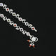 Silver Stylish Colorful Flower Anklet