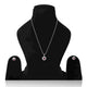 Silver Center Pink Gem Stone with Round Shape Pendant for Girls
