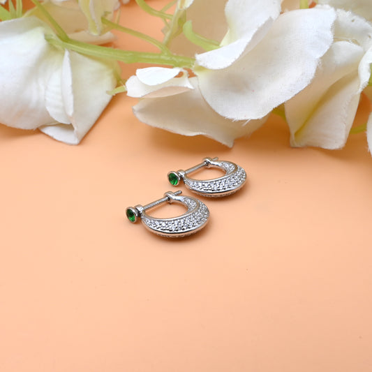 Silver Bali Earrings - Trendy Jewelry for Boys & Men.