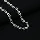 Stylish silver chain for boys with a unique 8-shape link pattern