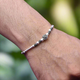 925 Sterling Silver Featuring Beads Bracelet For Boys