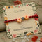 Silver Center Silver Bead with Orange Flowers Rakhi for Boys